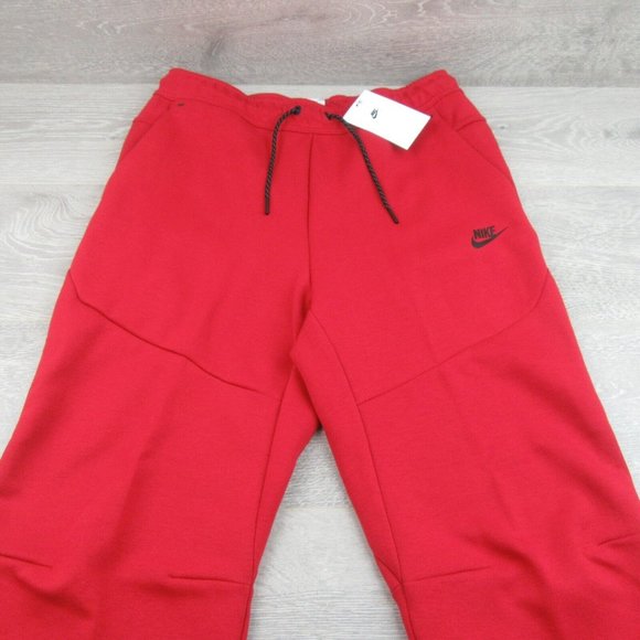 Nike Sportswear Tech Fleece Jogger Pants Men's Size XXL Gym Red NEW - Picture 2 of 12